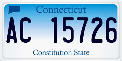 CT license plate AC15726