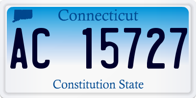 CT license plate AC15727