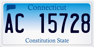 CT license plate AC15728