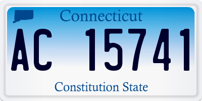 CT license plate AC15741