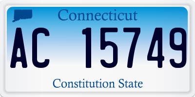 CT license plate AC15749