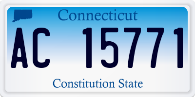 CT license plate AC15771