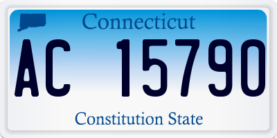 CT license plate AC15790