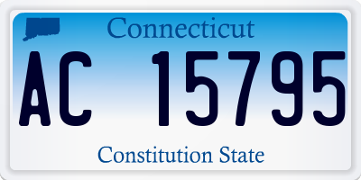 CT license plate AC15795