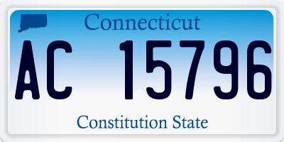 CT license plate AC15796