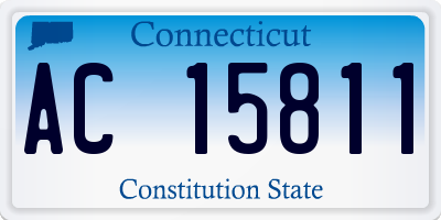 CT license plate AC15811