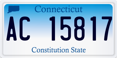 CT license plate AC15817