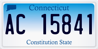 CT license plate AC15841