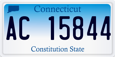 CT license plate AC15844