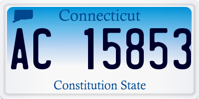 CT license plate AC15853