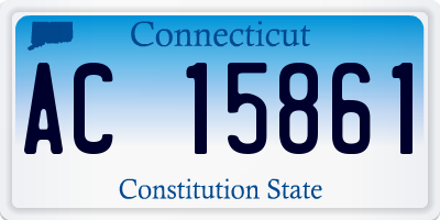 CT license plate AC15861