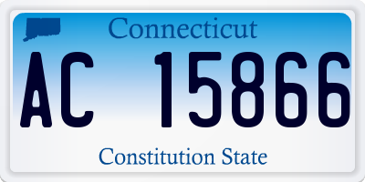 CT license plate AC15866