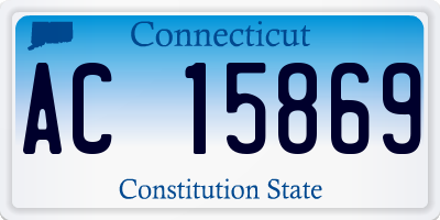 CT license plate AC15869