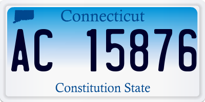 CT license plate AC15876