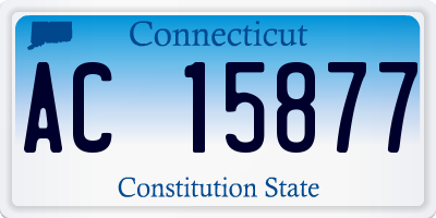 CT license plate AC15877