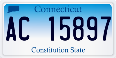 CT license plate AC15897