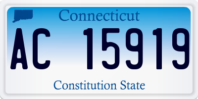 CT license plate AC15919
