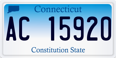 CT license plate AC15920