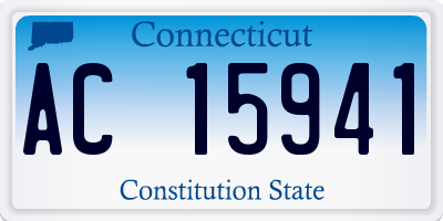 CT license plate AC15941