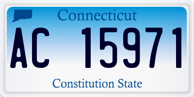 CT license plate AC15971