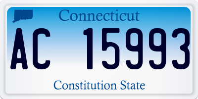 CT license plate AC15993