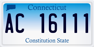 CT license plate AC16111