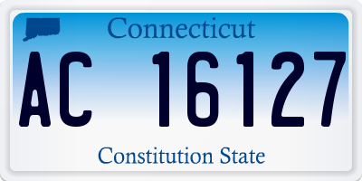 CT license plate AC16127