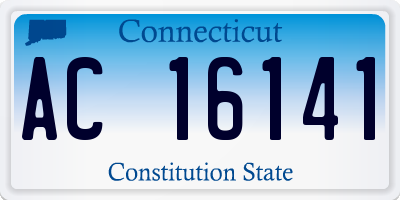 CT license plate AC16141