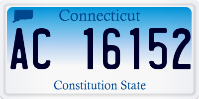 CT license plate AC16152