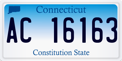 CT license plate AC16163