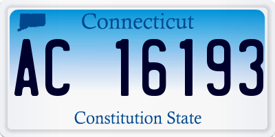 CT license plate AC16193