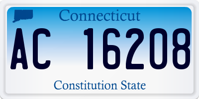 CT license plate AC16208