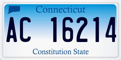 CT license plate AC16214