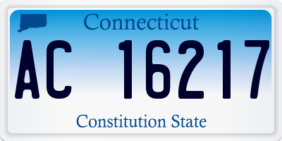 CT license plate AC16217