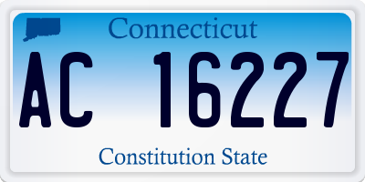 CT license plate AC16227
