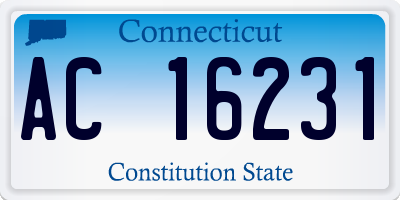 CT license plate AC16231