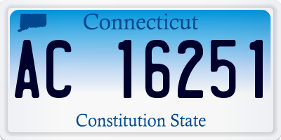 CT license plate AC16251