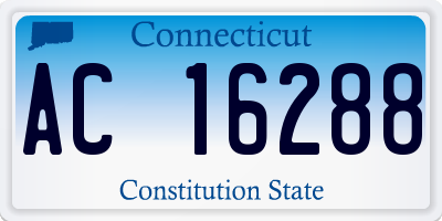 CT license plate AC16288