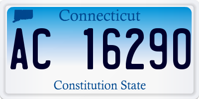 CT license plate AC16290