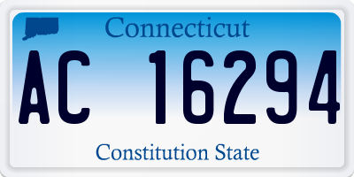CT license plate AC16294