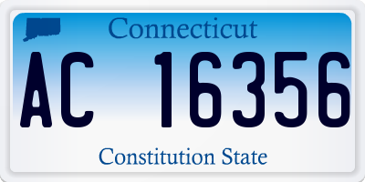 CT license plate AC16356