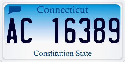 CT license plate AC16389