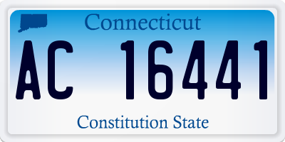 CT license plate AC16441