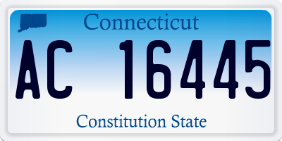 CT license plate AC16445