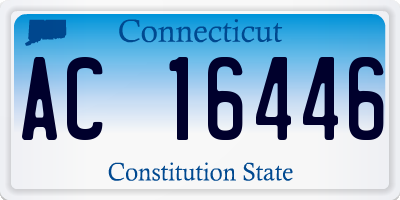 CT license plate AC16446