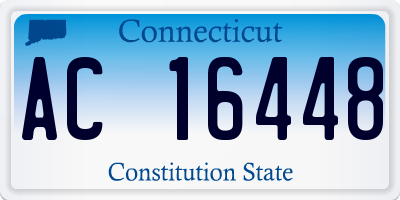 CT license plate AC16448