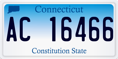 CT license plate AC16466