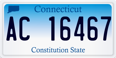 CT license plate AC16467