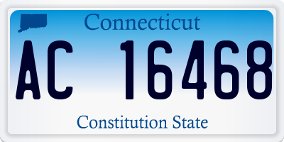 CT license plate AC16468