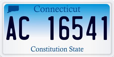 CT license plate AC16541